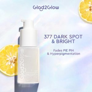 Glad2Glow Yuja Symwhite® 377 Dark Spot Serum 17ml – Fades Dark Spots Post-Acne Marks Evens Skin Tone for a Brighter Glass-Like Complexion with 377 + Yuja + Niacinamide