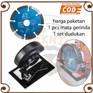 dudukan mesin gerinda circular saw + mata gerinda pemotong granit kramik bobok