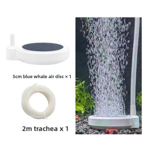 NOBLELUX Universal Aquarium Air Stones Disc Silent High Dissolved Bubble Stone Aerator Portable Oxygen Pump for Pond Pumps Circulation System
