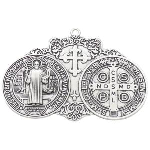 Antiqued Metal Christian Keychain Pendant Hanging Charm Ornament Crafts for Home Church Praying Meditations Supplies