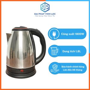 ẤM SIÊU TỐC DUNG TÍCH 1.8L CÔNG SUẤT 1800W CHẤT LIỆU INOX 304 ĐUN NƯỚC SIÊU NHANH VÀ BỀN ( 1 Cái ) KZ31