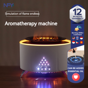 2023 Creative New 3-in-1 Humidifying Aroma Expander Bluetooth Audio Volcano Aroma Machine Intelligent Remote Control Silent Living Room Decoration