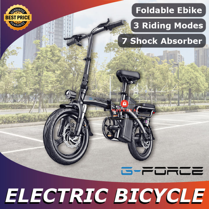 Electric Bicycle G Force Skuter Elektrik Dewasa Basikal Elektrik E Bike