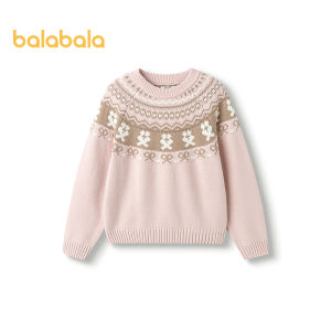 Balabala trẻ em áo len cô gái 2025 mới mùa đông Hàng dệt kim