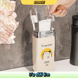 SHNGki Phim Hoạt Hình Dễ Thương Bàn Chải Đánh Răng Cốc Du Lịch Bàn Chải Đánh Răng Chủ Đơn Giản Xách Tay Nước súc miệng Cup Cho Chuyến Đi Kinh Doanh Nhà Cắm Trại