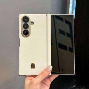 For Samsung Galaxy Z Fold 7 Case Luxury PU Leather Skin Comfortable plating Protective Back Cover Case For Samsung Z Fold7 Shell