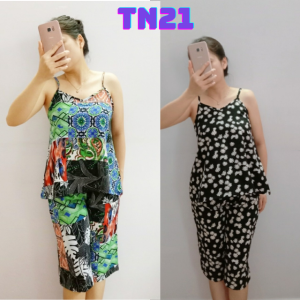 Đồ bộ nữ mặc nhà 2 dây quần lửng Vải Lụa mềm mịn Không nhăn Không xù lông Freesize 40kg-55kg