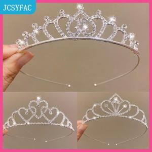 JCSYFAC Cô Dâu Vương Miện Vàng Đám Cưới Phụ Kiện Tóc Pha Lê Rhinestone Cô Dâu Đám Cưới Vương Miện Và Vương Miện Mũ sắt Tóc Trang Trí