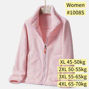 (SG Seller)Winter Fleece Jacket Outdoor Thermal  Hiking Camping Casual Wear Zip Up Soft Warm Coat Men & Women -BN03