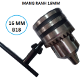 Đầu Mang Ranh  Kẹp Mũi Khoan 16mm - Trục côn lắp cho máy khoan cần,khoan bàn. 