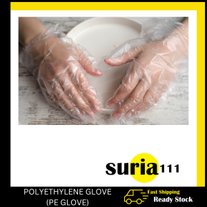 HDPE Glove (L) - Disposable Transparent Multi-Purpose Kitchen Food Preparation