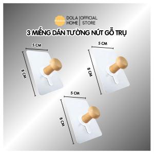 NÚT GỖ CAO CẤP DOLA HOME DÁN TƯỜNG TREO QUẦN ÁO TÚI XÁCH MŨ BẢO HIÊM VẬT DỤNG GIA ĐÌNH CẦN THIẾT