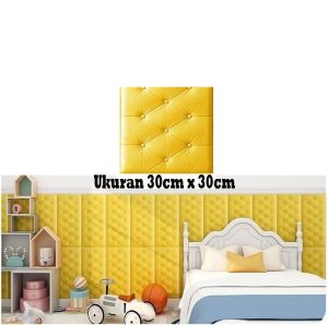 HT Wallpaper Foam Headboard Dinding Busa 3D Wall Foam Stiker Dinding Head Wall Sticker