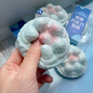 FLYING Snow Top Lava Cake Strawberry Squeeze Toys Simulated Desserts Slow Rebound Sensory Fidget Toys Soft Stress Relief Toys Gifts for Kids Adults