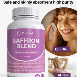 [Eat More And Feel More Relaxed] Saffron Supplement Saffron Extract Capsules Healthy Weight Loss Helps Relax Nerves And Calm Emotions