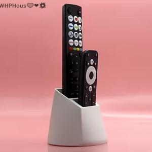 WP💓💛💖 2 Grids Desktop Remote Control Holder with Large Capacity for Living Room Sofa TV Remote Storage Organizer