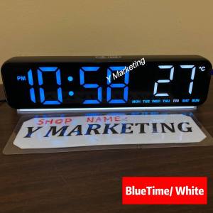 (2811) Upgraded Length Led Digital Alarm Clock Wall Hang Or Display Stand with Countdown Only