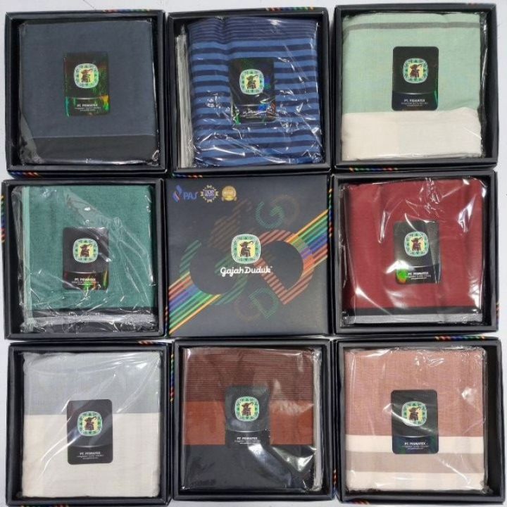 SARUNG KAIN PELIKAT GAJAH DUDUK MULTICOLOUR PEMBORONG & PERUNCIT