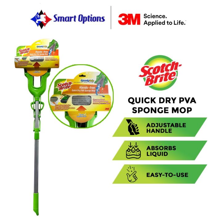 3M SCOTCH-BRITE SPONGE MOP Squeeze Mop NEW | Lazada PH