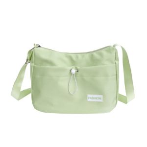 JIYAN2866 Nylon Womens Shoulder Bag Solid Color Large Capacity Handbag Crossbody Bag