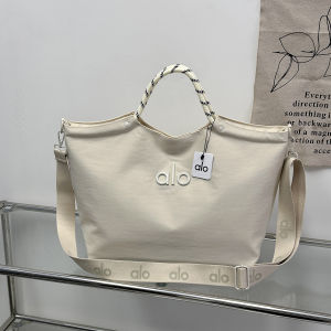 Túi Yoga Tote dành cho nữ túi xách tay bằng nylon chống thấm nước quai xách bằng dây thừng bện logo nổi dây đeo chéo in họa tiết có thể điều chỉnh túi đeo vai du lịch tập gym đi làm dung tích lớn.