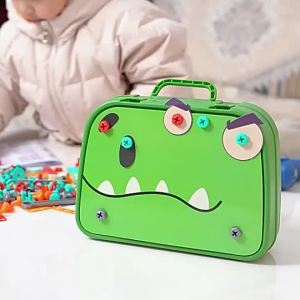 FunToy 230pcs Electric Drill Toy Set 3D Building Blocks Screw Puzzle Kids Tool Kit Plastic Toy