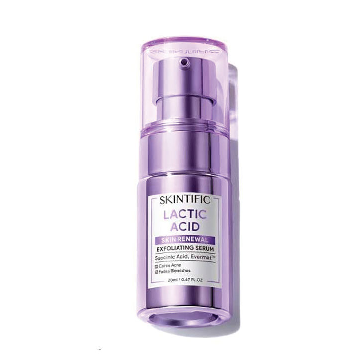 SKINTIFIC Lactic Acid Skin Renewal Exfoliating Serum 20 ML Mengungkap
