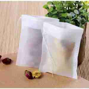 COD【Local Deliver】100PCS Tea Bags Empty Scented TeaBags with String Heal Seal Filter Disposable Tea Bags for Herb Loose Tea