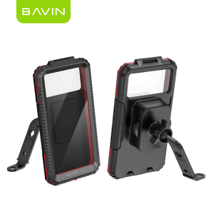 BAVIN PS95 Adjustable Motorcycle Bike Phone Holder Waterproof w/360° RotationAnti-Vibration & Touch Control Phone Mount