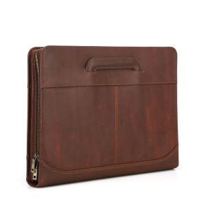 CONTACTS FAMILY Genuine Leather 13 14 Inch Macbook Pro Sleeves Briefcase Laptop Protective Holder