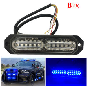 CPA PZ-112T 4.5 1PC Ultra Slim 12 LED Strobe Lights for Truck Car Vehicle LED Mini Grille Warning Light