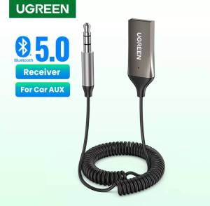 Ugreen รุ่น 70601 เครื่องมือกระทั่งโทรทันที 5.3 รับประสบการ์วิดสวยในรูปแบบ Bluetooth สำหรับฟังเพลงบนรถยนต์ AUX และ 3.5mm หัวแจ๊คที่พัฒนาด้วยความสามารถ