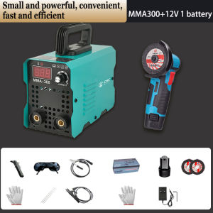 【2 in 1】 IGBT Technology Digital Display Welding Machine Portable Welding Machine Inverter+Angle Grinder Set