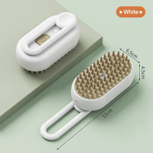 Cat Steam Brush Steamy Dog Brush 3 In 1 Electric Spray Cat Hair Brush For Massage Pet Grooming Comb