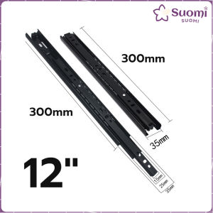 Suomi Drawer slide rail three-section guide 12in 14in chdrawer roller