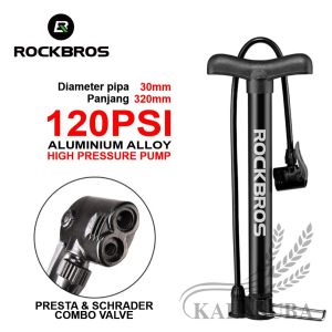 Pompa Sepeda ROCKBROS A320 – 120 Psi Bicycle Pump Presta Schrader