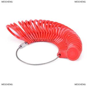 [COD] WEICHENG Measure Finger Sizer Ring Gauge All UK Sizes A-Z US Sizes 0-13 Plastic Stamped