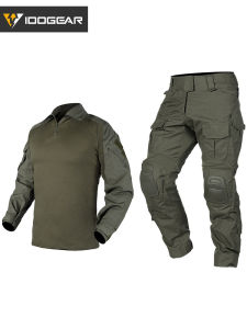 2025IDOGEAR Small Steel Scorpion New Version G3 Pure Cotton Stretch Breathable Solid Color Training Suit Field Exercise Frog Suit Training Uniform