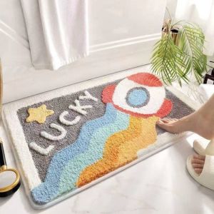 Keset Bulu Premium Anti Slip - Ukuran Jumbo 40x60cm - Bahan Halus dan Tebal - Mudah Dicuci - Gambar Motif Real (Original)