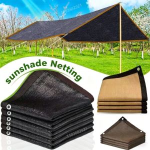 Outdoor Garden Sunshade Net with Reinforced Edges Terrace Camping Sunscreen UV Protection