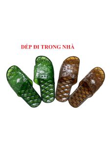 Dép vip dép nhựa đi trong nhà tắm trong suốt dép đi nhà vệ vệ sinh có lỗ thoát nước chống trơn trượt - hàng loại 1