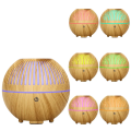 Ultrasonic Aroma Diffuser Home Mist Maker Humidifier Air Purifier LED Light Wood Grain / Pewangi Udara. 