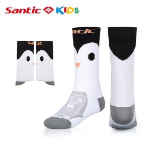 Santic Trẻ em đi xe đạp vớ bé trai cô gái thở chống mồ hôi bóng rổ thể thao xe đạp vớ