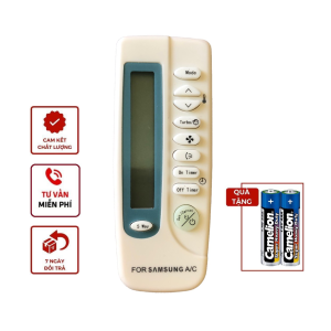 Điều khiển điều hòa Samsung màn hình dài chính hãng - Remote điều hòa Samsung màn hình dài chính hãng - Đầu bấm điều hòa Samsung màn hình dài chính hãng