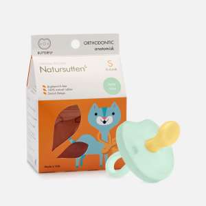 Natursutten Natural Rubber Butterfly Orthodontic Pacifier Jade Mist | Baby Newborn Latex Soother Puting Bohong Bayi Anti Jongang Lembut 宝宝婴儿安抚奶嘴