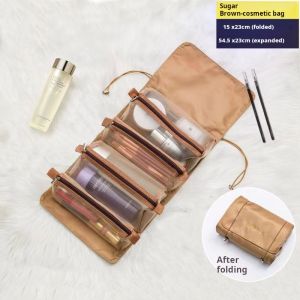 Waterproof Toiletry Bag With Detachable Pockets For Camping Gym Use