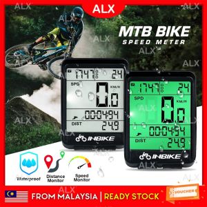 ALX INBIKE Bicycle Speedometer Wireless Bicycle Speed Meter Waterproof Backlight Odometer Bike Randik LED Latar Basikal