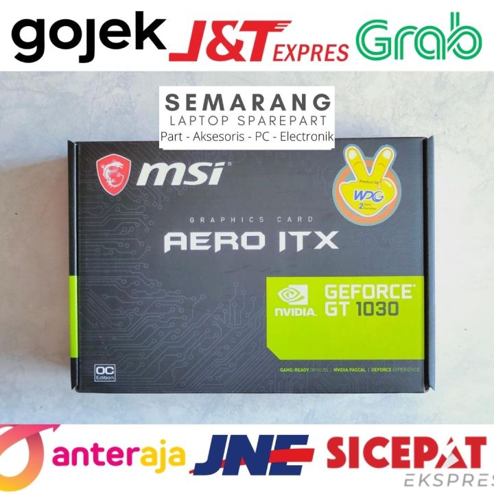 VGA MSI GEFORCE GT 1030 Aero Itx Oc 2GB Gt1030 Gb Ddr5 Gaming