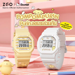 Sanrioดิจิตอลมัลติฟังก์ชั่นาฬิกาข้อมือPom Pom Purin 50mกันน้ำกีฬากลางแจ้งนาฬิกาสำหรับเด็กเด็กสาว