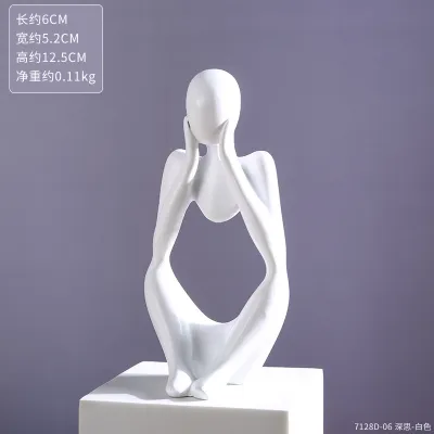 Mini Thinker Statue Gift Resin Set Home Decor Party Decorations Resin Mold Living Room Bedroom Office Ornaments Decor Accessories Crafts